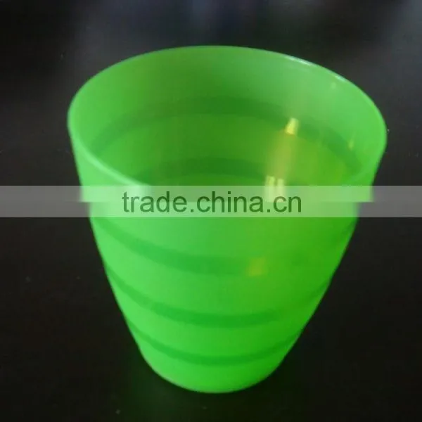 Colorful 10OZ Plastic Cup With Horizontal Stripes photo-3