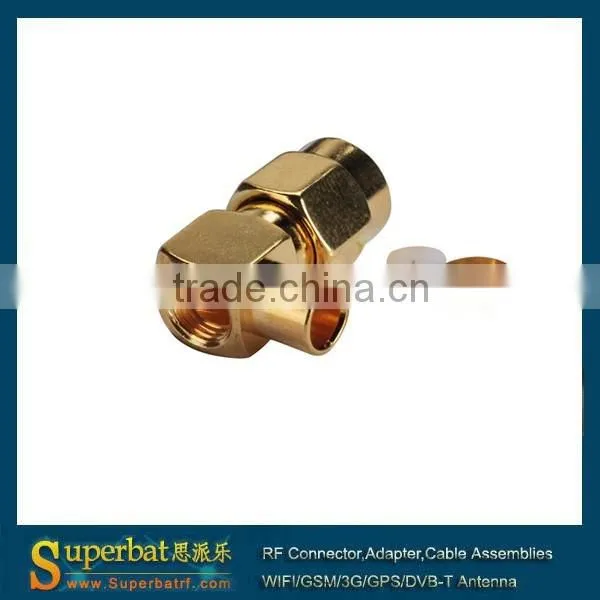 Antenna 3g Connector Sma SMA Solder Plug Right Angle Connector For .141'' Cable photo-3