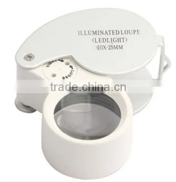 Folding LED Illuminated Diamond Lens Loupe Magnifier photo-3