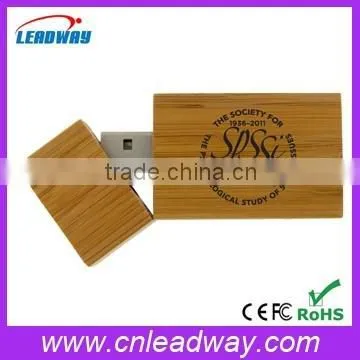 Branded Usb Flash Drive Wholesale Bamboo Usb Flash Drive With Engraved Logo and Free Sample 1gb 2gb 4gb 8gb 16gb 32gb