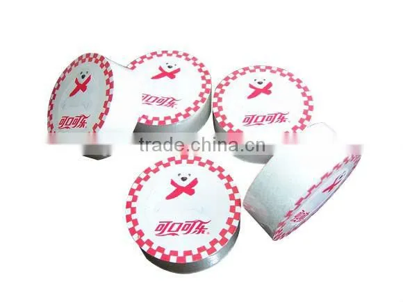 round shape compressed towel