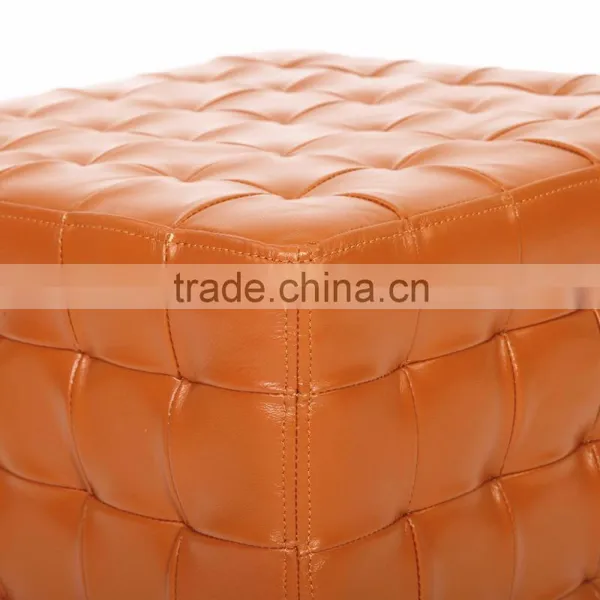 Modern Cube Ottoman Leather Furniture Cube Ottoman photo-6