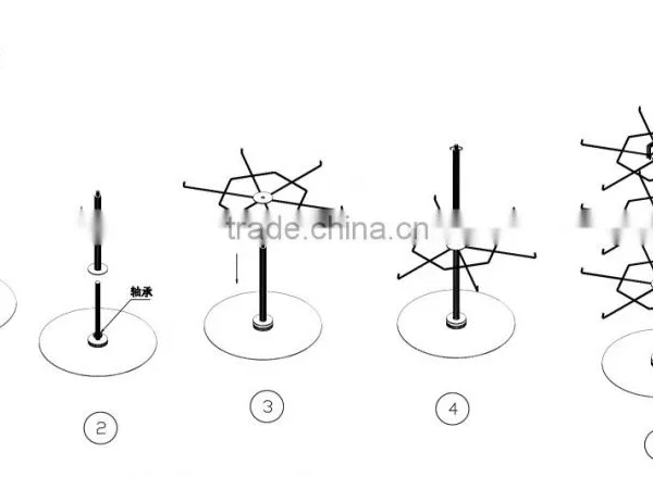 Joyings Wire Rotating Postcards Countertop Display Rack photo-3
