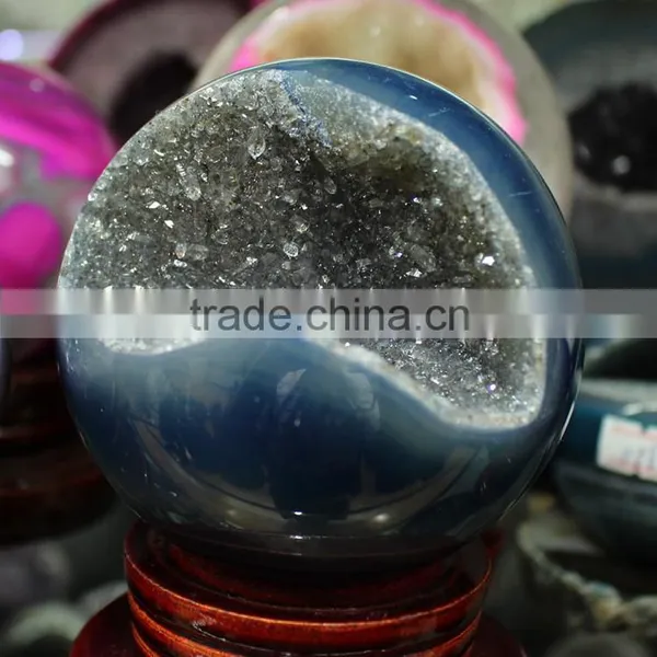 Natural Polished Agate Geode Balls photo-3