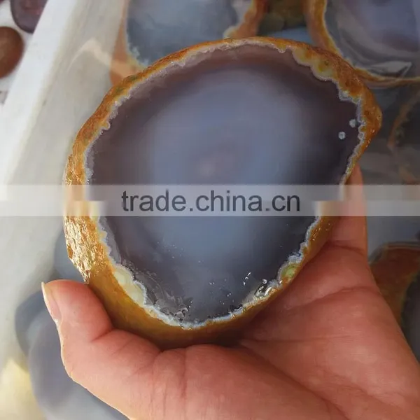 Natural Water Bile Agate Geode Agate With Water Trapped Inside Native Water Inside Agate Stone photo-5