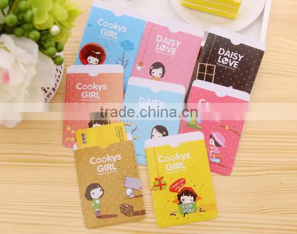 Wholesale Lovely Cartoon Girls Printing Business Card Cover Bag Pvc Passport Case Bus Studnet ID Card Holder