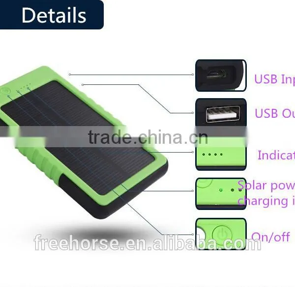 Made in China Waterproof Solar Mobile Charger Solar Battery Charger 8000mah photo-4