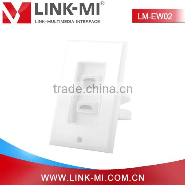 LINK-MI LM-EW02 Dual Port Home Theater HDMI Keystone Wall Plate Best Buy photo-5