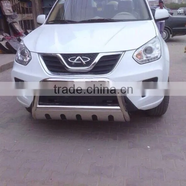 FRONT BUMPER GUARD WITH SIKD PLATE FOR CHERY TIGGO 2013,STAINLESS STEEL Front Bumper Guard