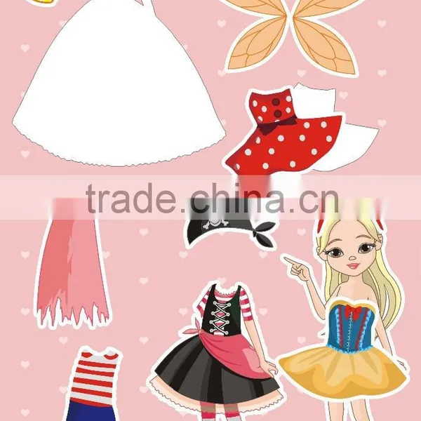 Best Seller Promotional Dress up Fridge Magnet Customized PVC Dress up Magnet Magnetic Dress up Gifts photo-3