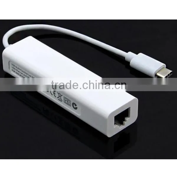 USB-C to 3-Port USB 3.0 Hub With Ethernet Adapter for USB Type-C Device photo-3
