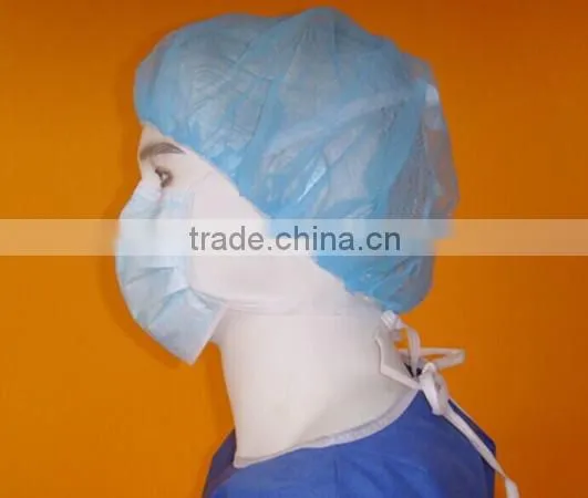 Disposable Nonwoven Bouffant Caps For Medical Use Nurse Cap photo-5