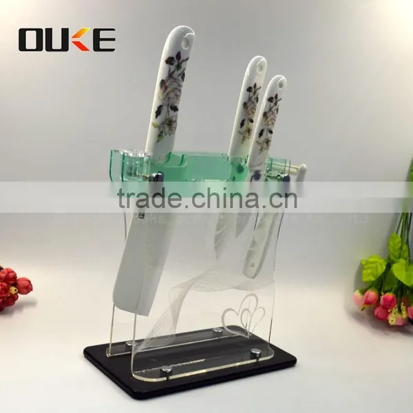 new premium costomized high clear acrylic knife display