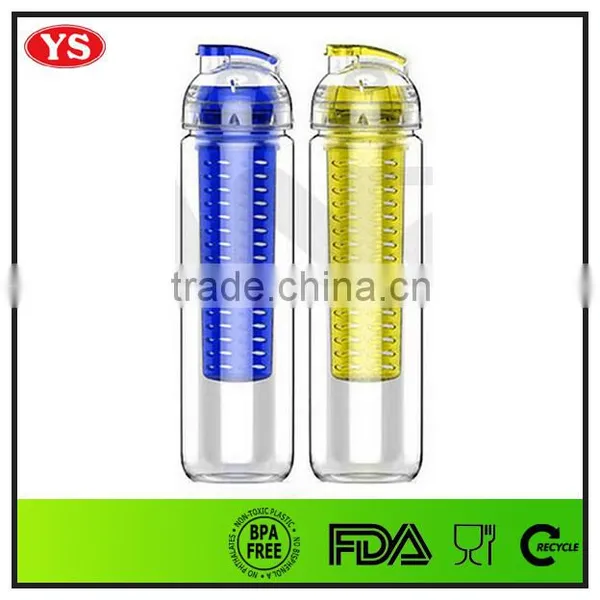 800ml Tritan Plastic Sport Drinking Water Bottle With Fruit Infuser photo-6