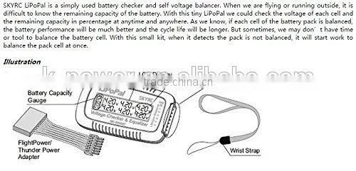 SkyRC LipoPal Lipo Battery Checker With Remaining Capacity For UAV Drone FPV Multicopter photo-3