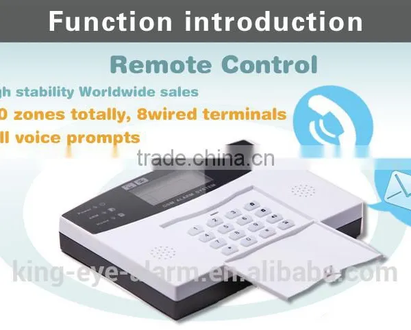 Large LCD 5 group of timely arm/disarm alarm for window with door/window sensors