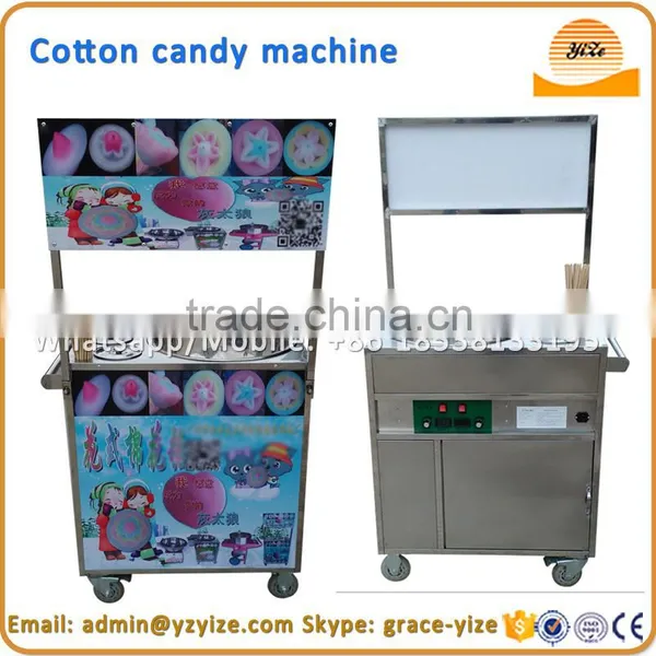 Battery Operated Cotton Candy Making Machine /automatic Cotton Candy Vending Machine