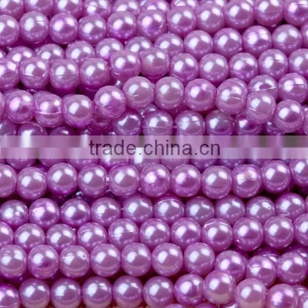 Wholesale Connecting 6mm Immitation Pearl ABS Plastic Round Plastic Beads Chain for Clothing and Christmas Decoration photo-4