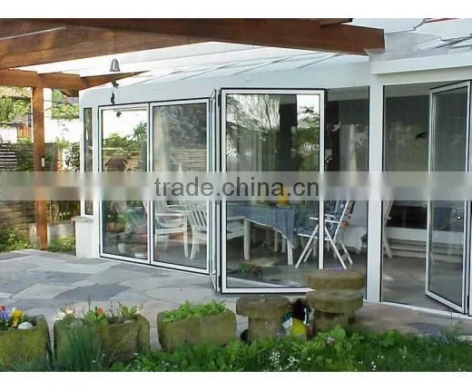 2015 Modern Aluminum Glass Sliding Door With Side Install Box Railing and Inset Sliding Rollers for Balcony