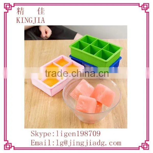 6 Cubes From Each Flexible Ice Cube Maker. Silicone ice mold tray can double as soap, popsicle, candle, chocolate & candy molds.