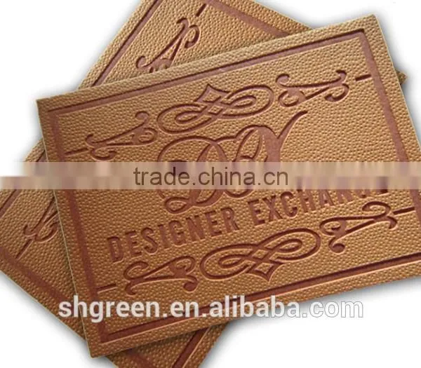 Fashion Design PU Fake Leather Patch for Denim photo-6