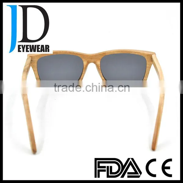2016 Rectangle Women Mens Cool Natural Wood Rectangle Wooden Sunglasses photo-5