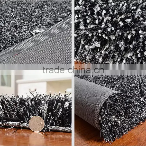 2016 Hot Sale Black White Thinker Rug Carpet Floor Carpet photo-3