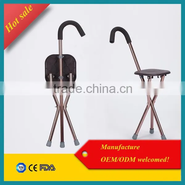 Elderly Walking Cane With Seat Disabled Walker With CE / FDA