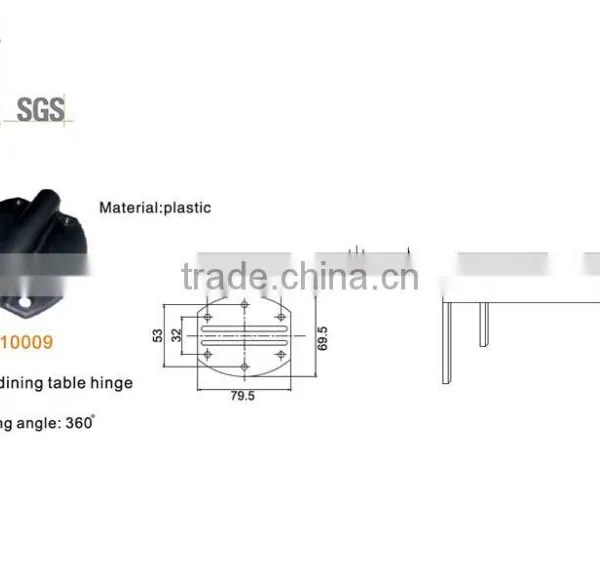plastic reverse dining table hinge