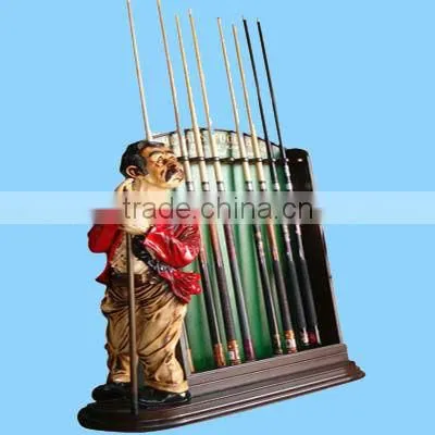 Vintage Billiard Accessories Custom Pool Cue Rack