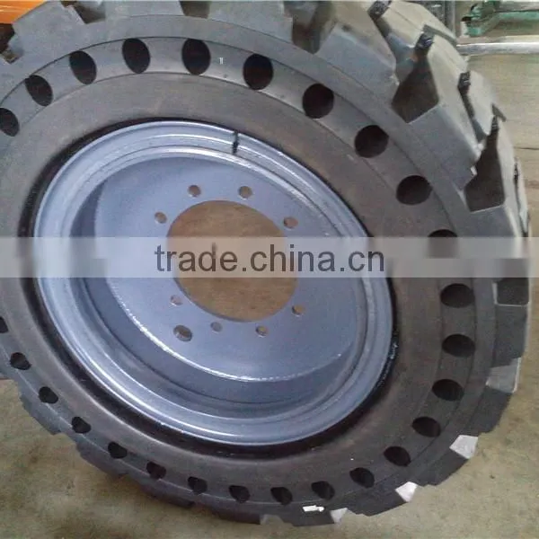 Solid Skid Steer Tires 30x10-16 33x12-16 10-16.5 12-16.5 With Apertures photo-6
