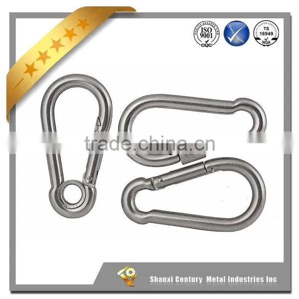 rock climbing stainless steel spring snap hook