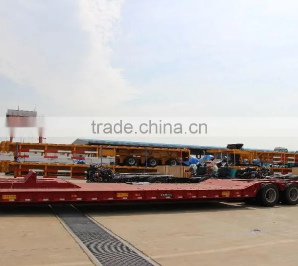 40 Tons 3 Axle Semi-Trailer Low-Bed Trailer for Sale photo-2