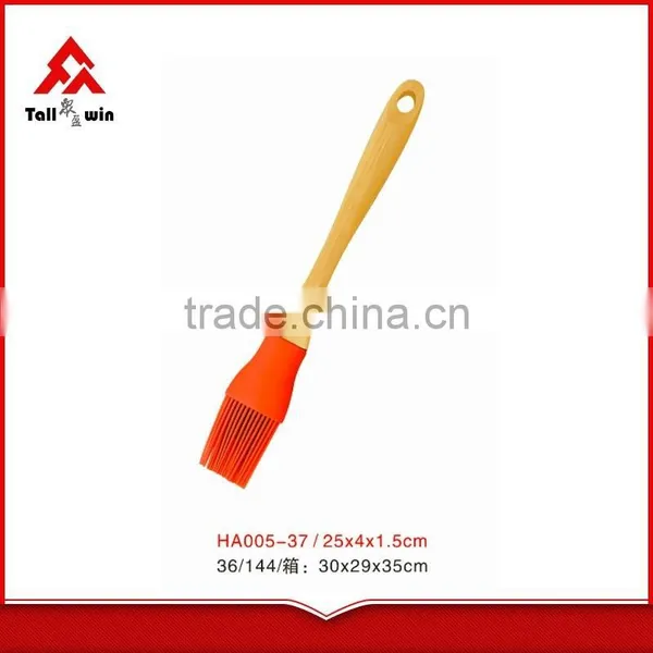Long Handle Silicone Spatula With Wooden Handle photo-4