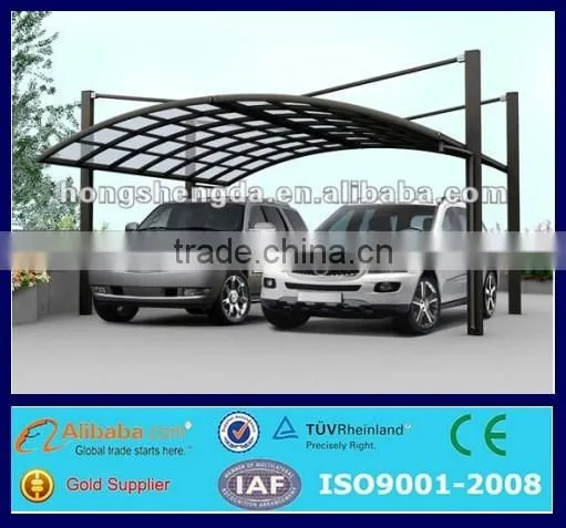 Low Cost Good Transparency Prefabricated PVC Car Shed/carport photo-3