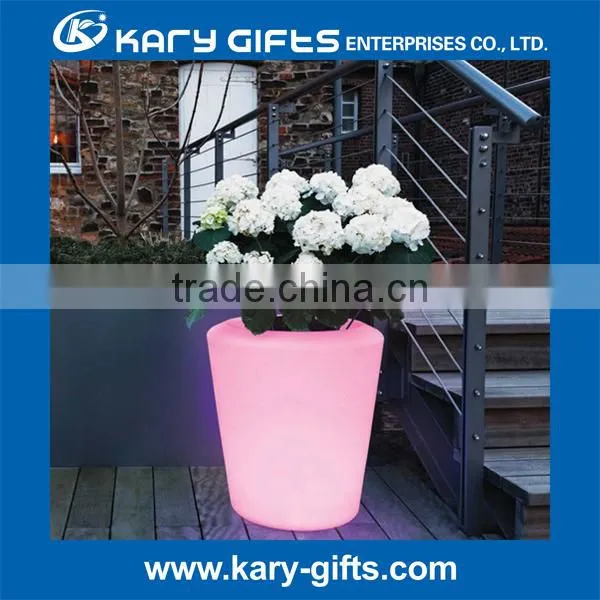 Guangdong Factory Flower Pot Plastic Lighted Outdoor Garden Led Flower Pots photo-3