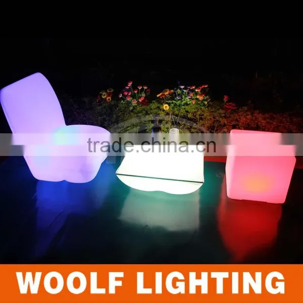 Plastic Modern LED Furniture Lighting Glow Sofa photo-3