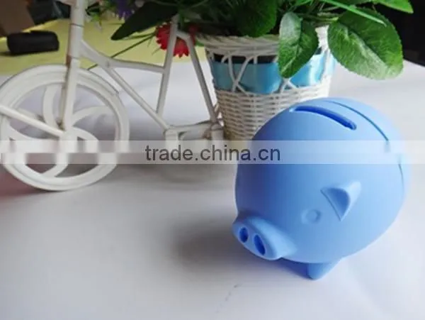 Cute Silicone Small Piggy Bank, Kids Pigg Bank as Decorative Christmas Gift photo-2