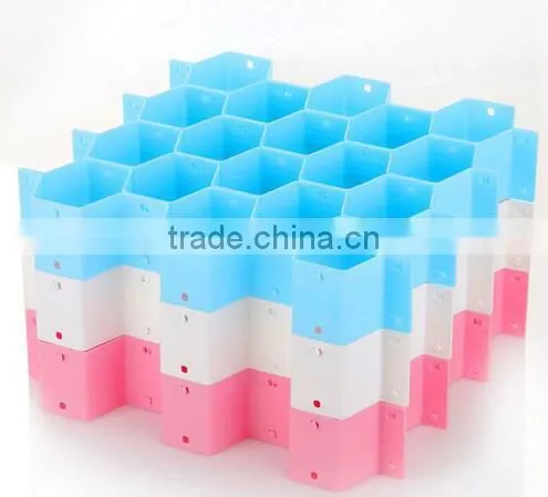 Cy272 Home Honeycomb Cellular Drawer Divider For Underwear Socks Pants Organizers Clapboard Partition Closet Storage Organizer photo-5