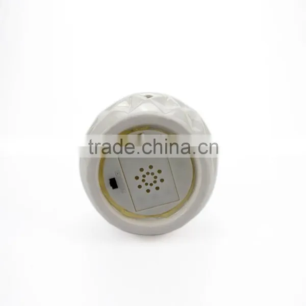 Eco-Friendly Elegant White Ceramic LED Light Hanging Candle Lanterns With Hollow Design photo-2