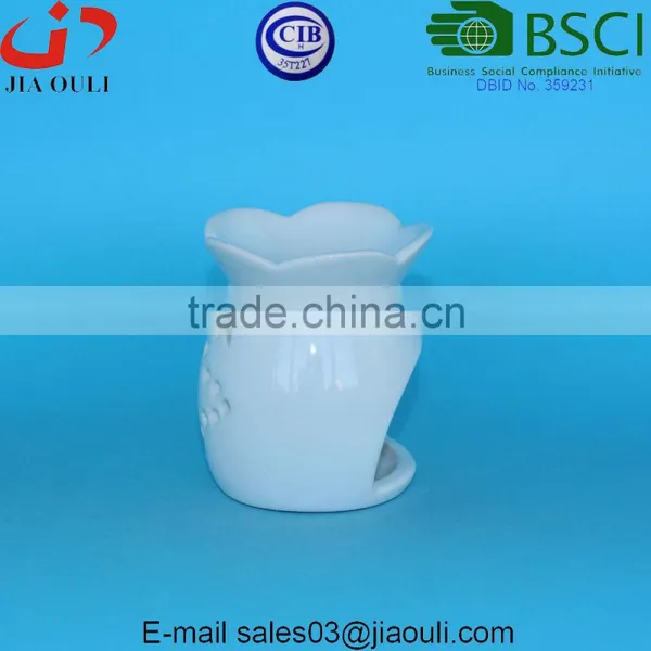 6.5cm Small Glazed Ceramic Wax Melter Oil Burner photo-3