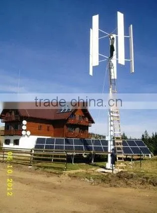 Vertical Axis 2kw/3kw Wind Turbine Generator