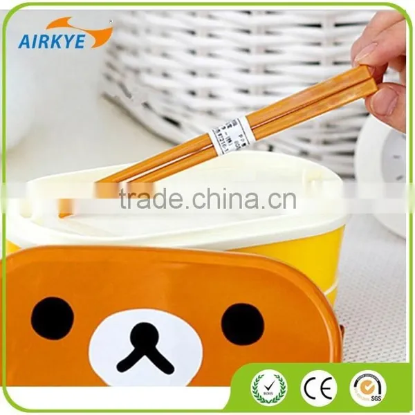 High Heat Resistance Double Layers Chopsticks Plastic Bento Lunch Box photo-4