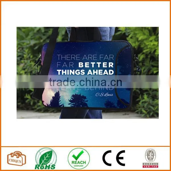 13-Inch CS Better Things Ahead Waterproof Neoprene Laptop Sleeve Case Bag Handbag With Extra Side Pocket photo-3