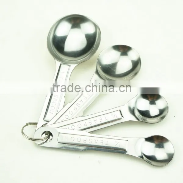 42144 4pcs Stainless Steel Nesting Measuring Cups and Spoons Set photo-3
