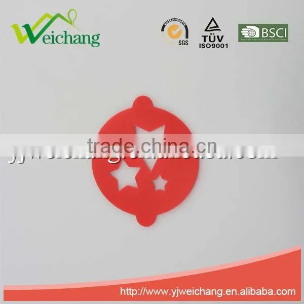 WCJ441 Durable Plastic ABS Cappuccino Coffee Art Template Coffee Stencils Love Heart Star Shape Coffee Stencil, Food Grade photo-3
