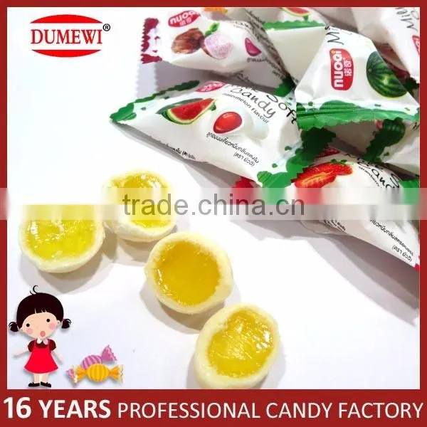 Chocolate Center Filled Soft Candy Milk Chewy Candy photo-2