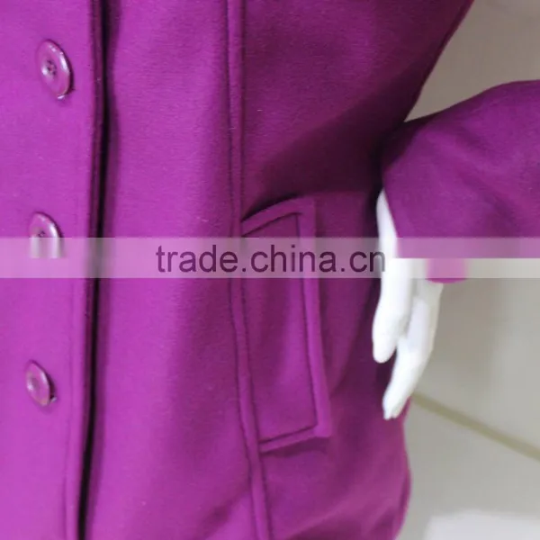 Woman Clothes 2015 Surplus Inventory Woman s Collar Long Coats photo-2