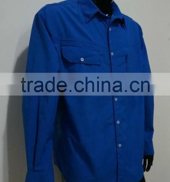 ZX Wholesale Fishing Shirts, Elastic Polyester Pongee Fabric Casual Shirt, New Design Outdoor Shirt photo-2