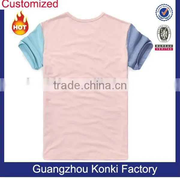 2015 Hot Selling Cotton Hit Colors T Shirt Wholesale China photo-2